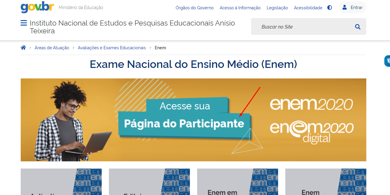 Inep Enem 2022 Acesso E Inscricoes Enem Inep Gov Br